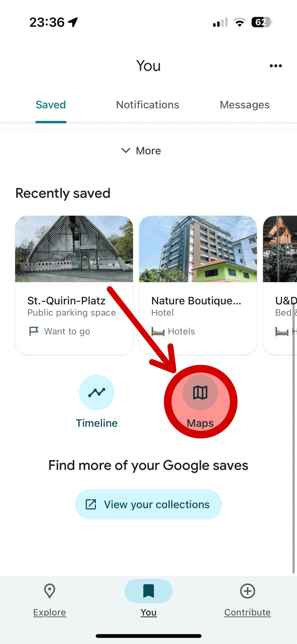 press on Maps